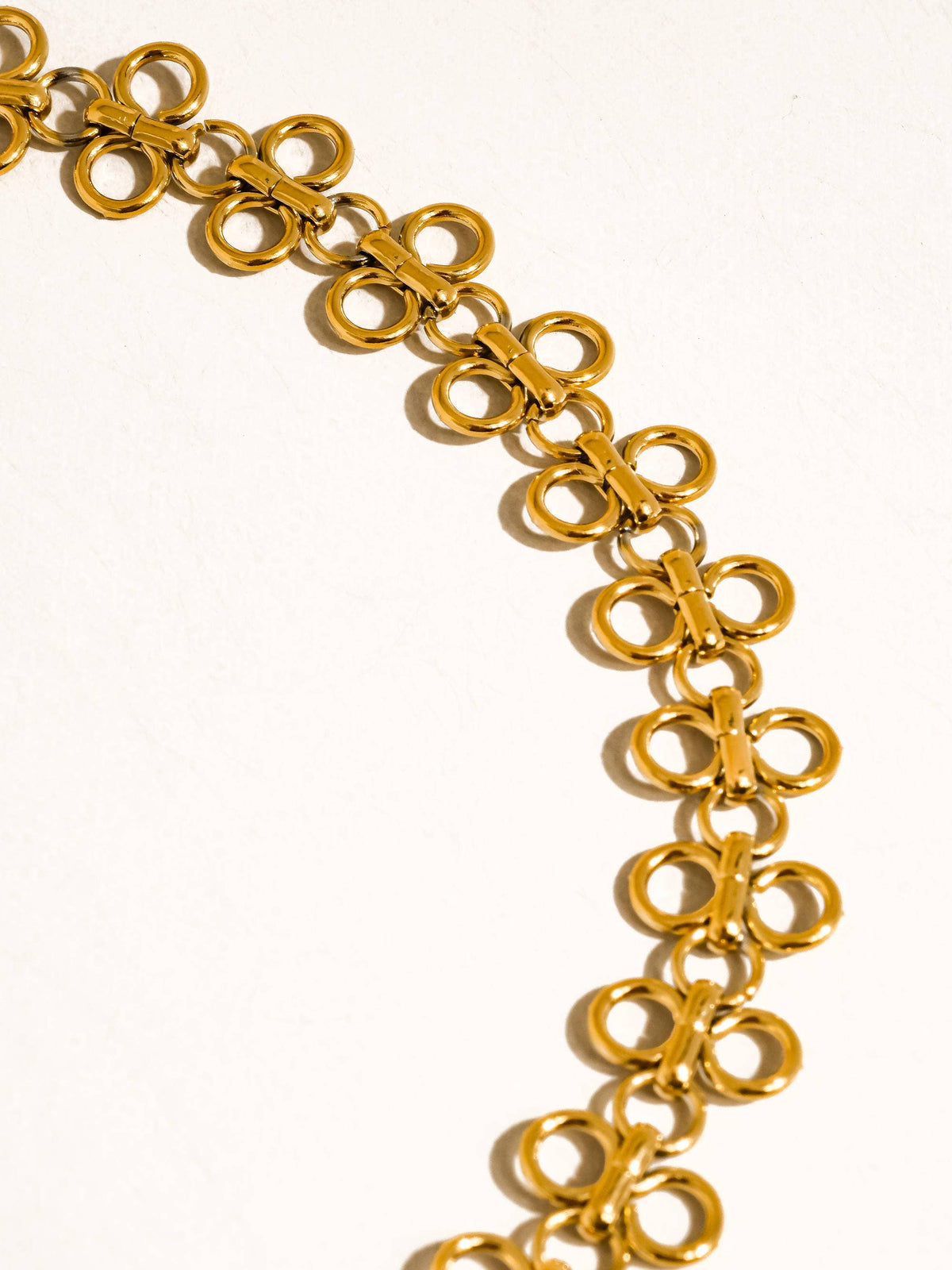 Ritza 18K Gold Non-Tarnish Patterned Choker