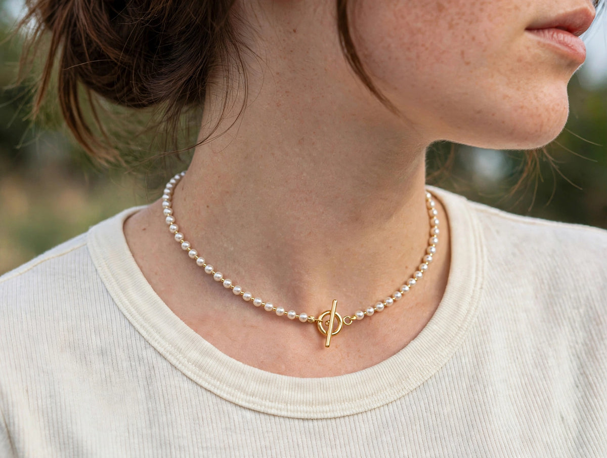 The Pearl Toggle Necklace