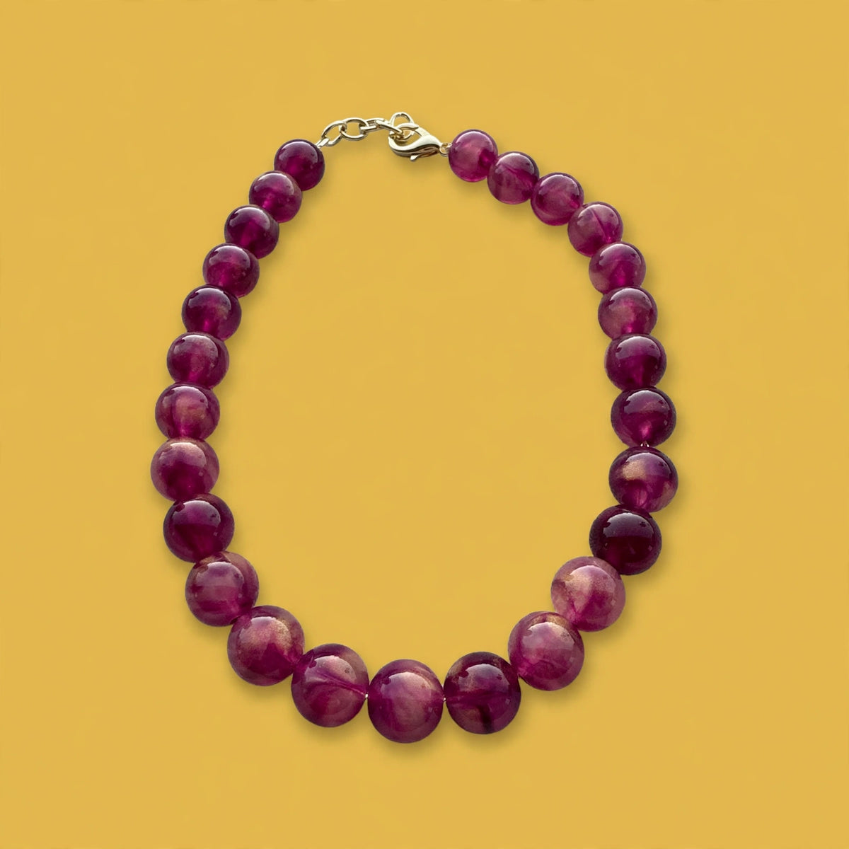 Purple Candy Bead Necklace