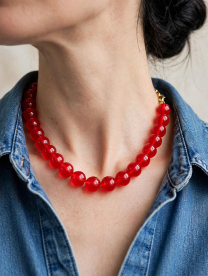 The Cherry Candy Bead Necklace